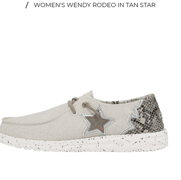 WOMEN'S  HEY DUDE WENDY RODEO TAN STAR - Picture 2 of 8